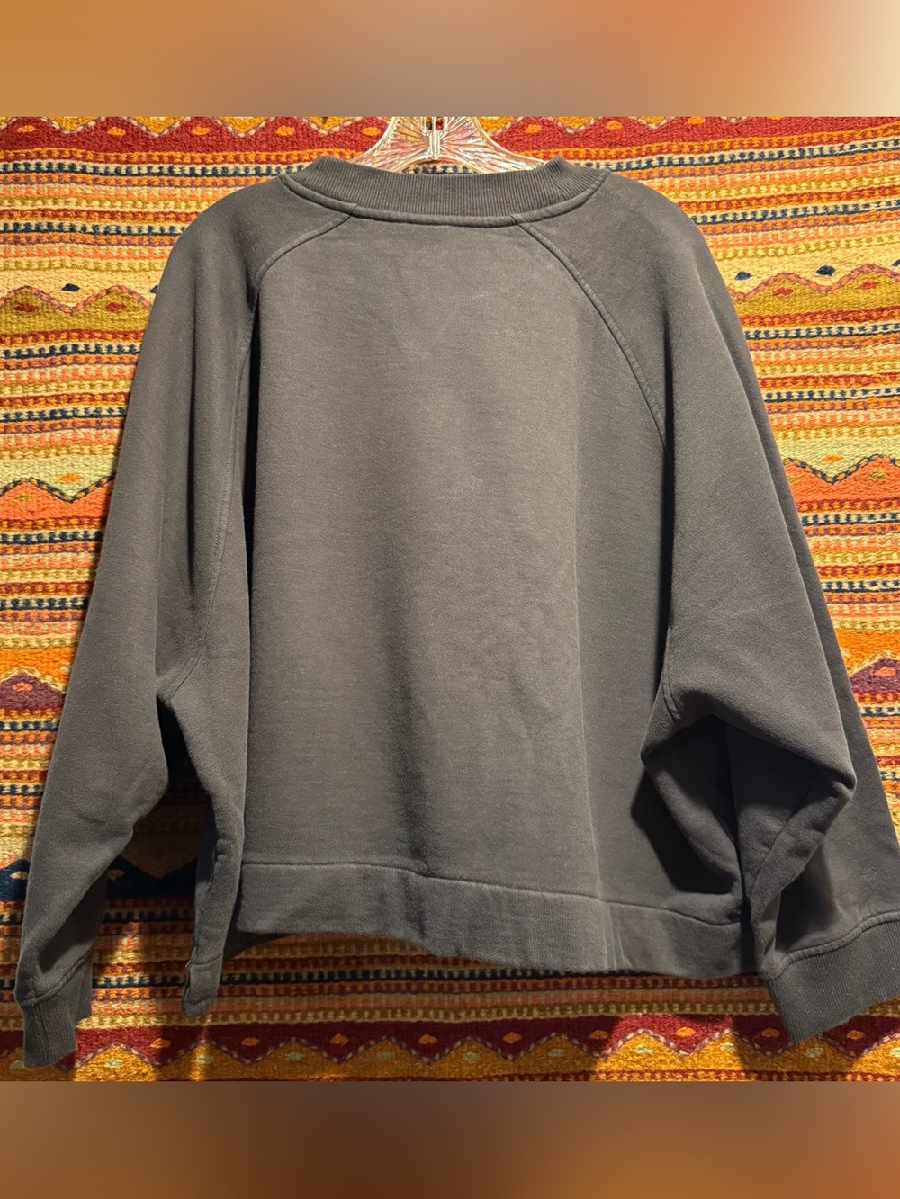 Beyond Nine Noa Fleeceback Jersey Jumper in Slate - Picture 10 of 10